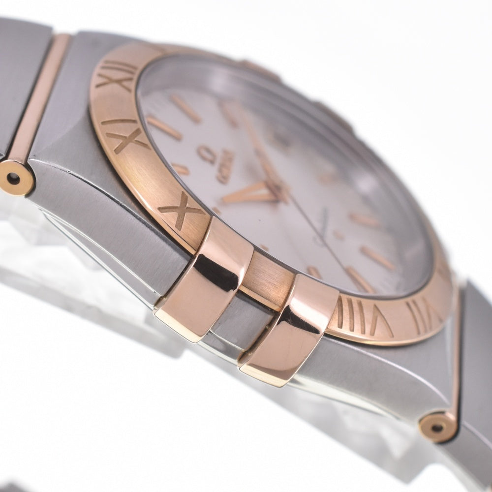 with paper OMEGA Constellation 123.20.35.60.02.00﻿1 Stainless Steel/K18RG Silver Dial Quartz Men's
 Watch O#140673