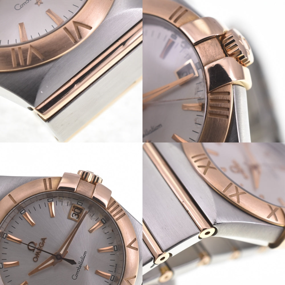 with paper OMEGA Constellation 123.20.35.60.02.00﻿1 Stainless Steel/K18RG Silver Dial Quartz Men's
 Watch O#140673