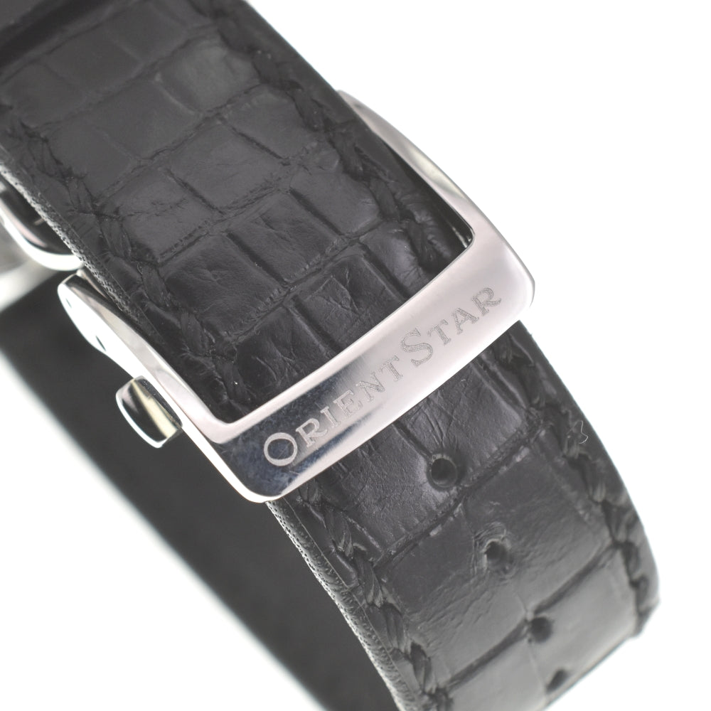 with paper ORIENT STAR Classic skeleton WZ0041DX Power reserve Small second skeleton Dial Hand Winding Men's
 Watch M#140677