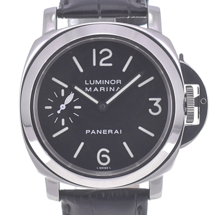 with paper PANERAI Luminor Marina PAM00001 Small second black Dial Hand Winding Men's
 Watch O#140678