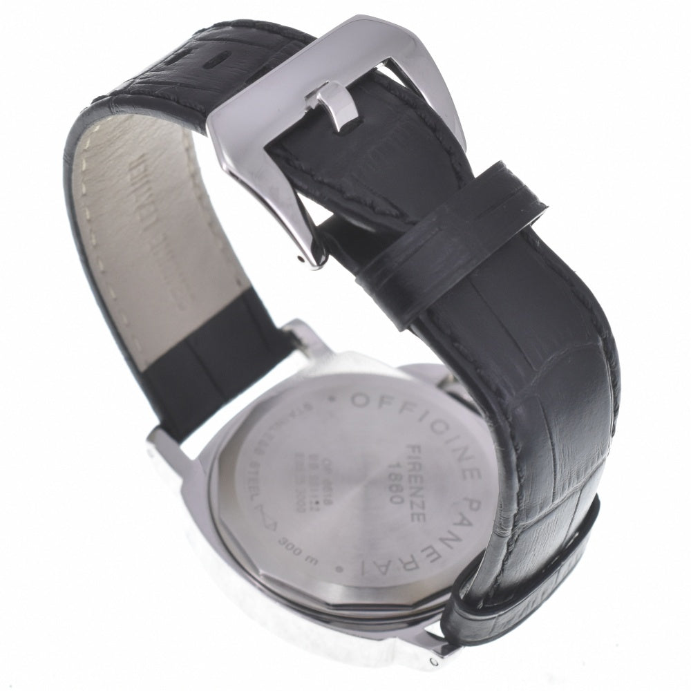 with paper PANERAI Luminor Marina PAM00001 Small second black Dial Hand Winding Men's
 Watch O#140678