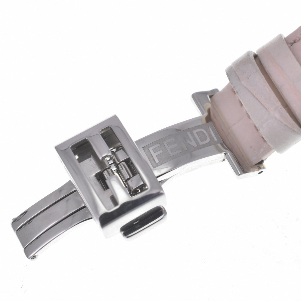 FENDI 7100L With rotating face charm White shell Dial Quartz Ladies
 Watch O#140689