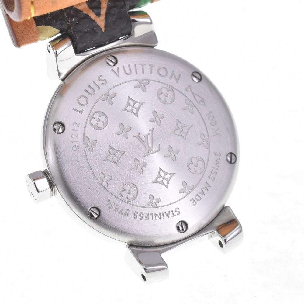 LOUIS VUITTON Tambour Q1212 Date Brown Dial Quartz Ladies
 Watch O#140691