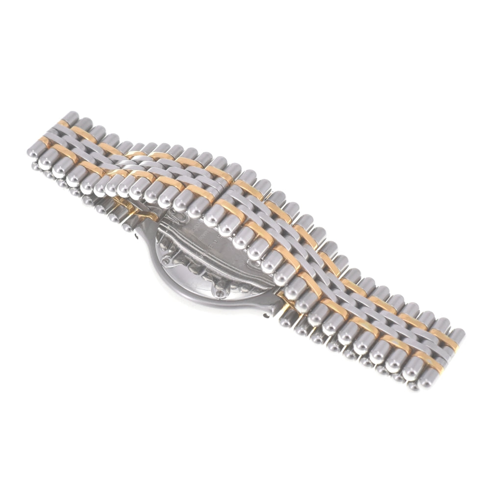 CARTIER Must21 SM Stainless Steel/Gold Plated Silver Dial Quartz Ladies
 Watch O#140704