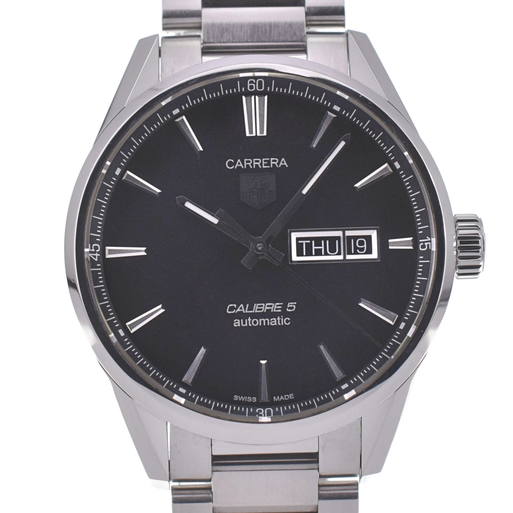 with paper TAG HEUER Carrera Caliber 5 WAR201A Day date black Dial Automatic Men's
 Watch N#140705