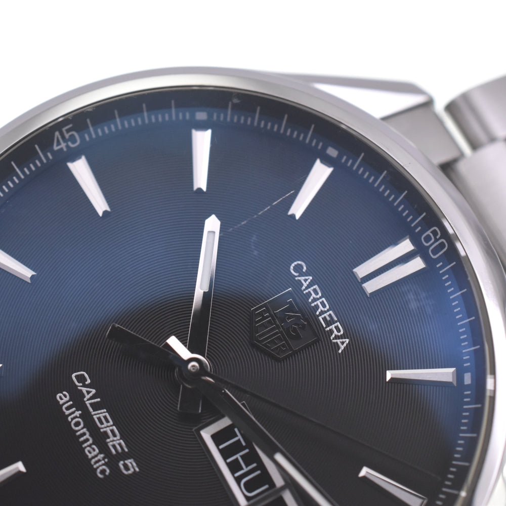 with paper TAG HEUER Carrera Caliber 5 WAR201A Day date black Dial Automatic Men's
 Watch N#140705