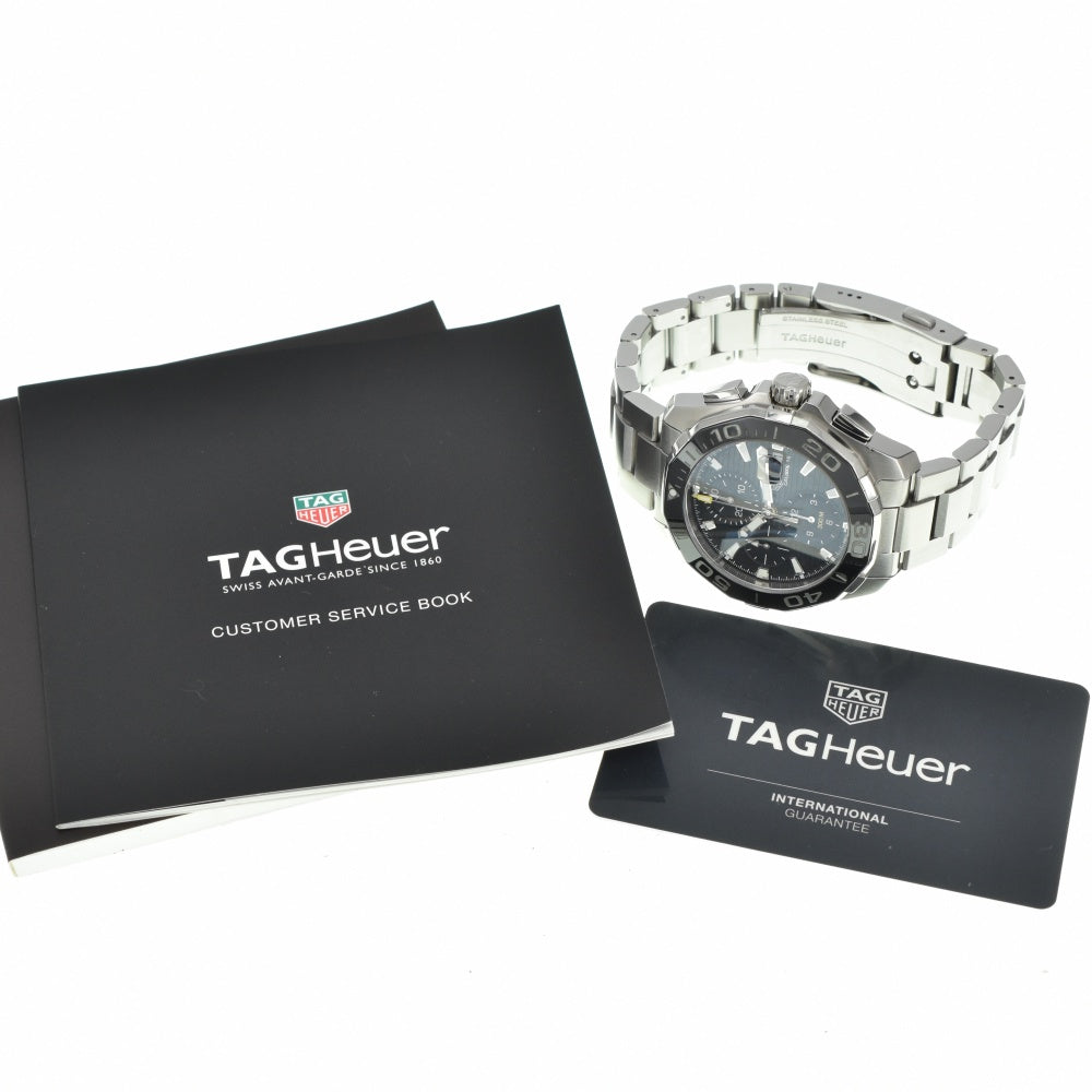 with paper TAG HEUER Aquaracer caliber 16 CAY211A.BA0927 Chronograph black Dial Automatic Men's
 Watch M#140710
