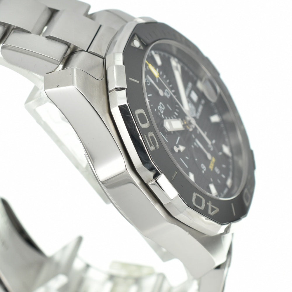 with paper TAG HEUER Aquaracer caliber 16 CAY211A.BA0927 Chronograph black Dial Automatic Men's
 Watch M#140710