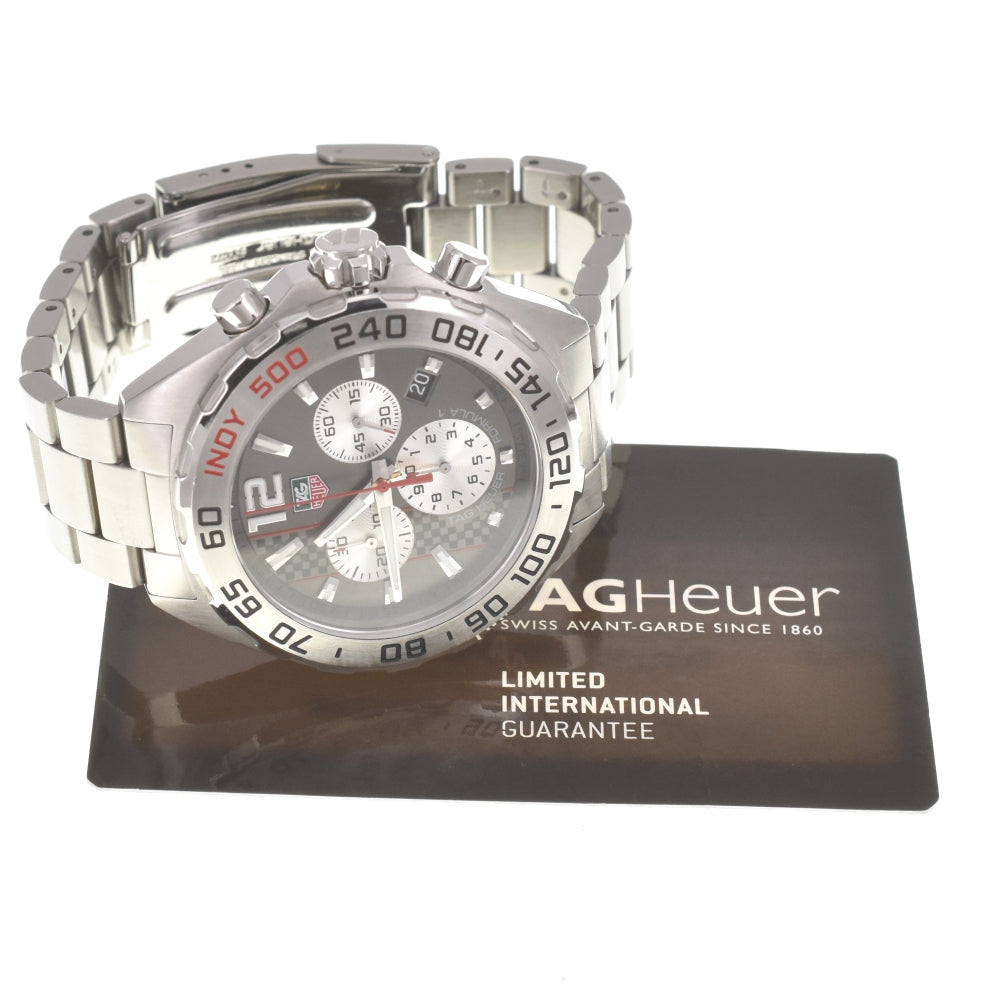 with paper TAG HEUER Formula 1 CAZ1114.BA0877 Chronograph limited edition gray Dial Quartz Men's
 Watch M#140712