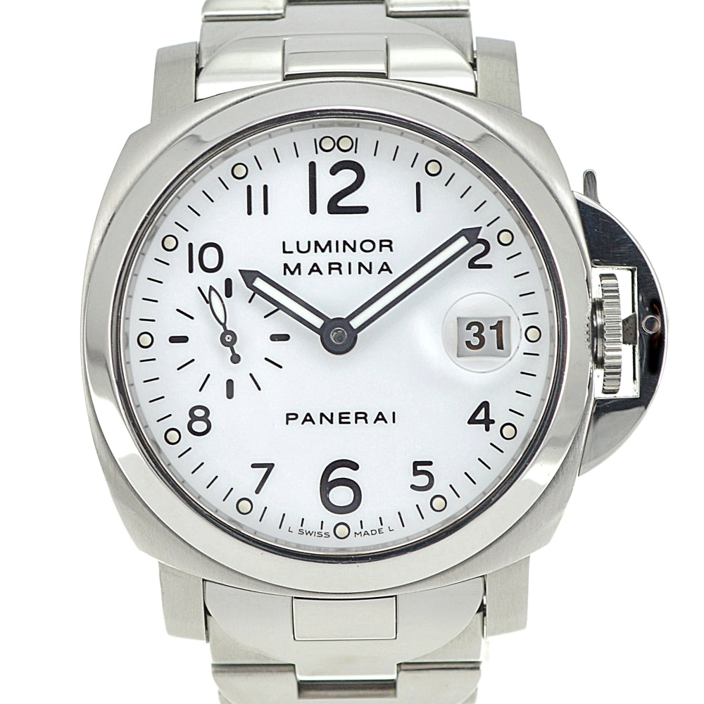 PANERAI Luminor Marina PAM00051 Small second date white Dial Automatic Men's
 Watch O#140734