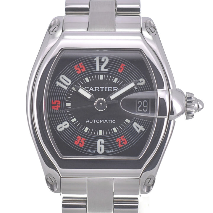 CARTIER Roadster LM W62002V3 Date black Dial Automatic Men's
 Watch O#140739
