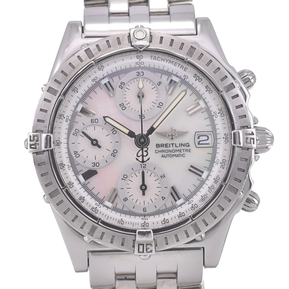 BREITLING Chronomat A13352 Chronograph Date White shell Dial Automatic Men's
 Watch O#140740