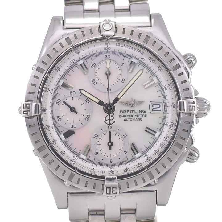 BREITLING Chronomat A13352 Chronograph Date White shell Dial Automatic Men's
 Watch O#140740