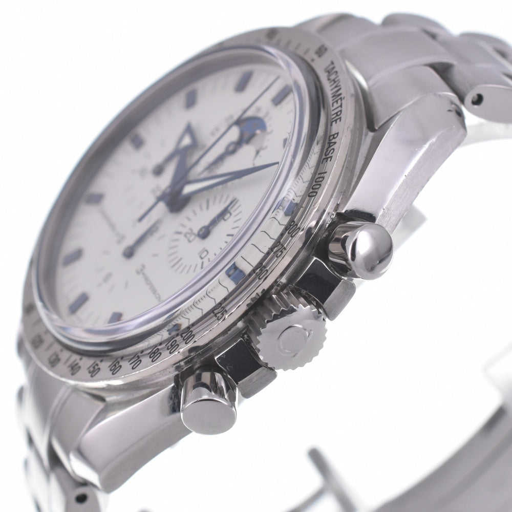 with paper OMEGA Speedmaster Professional Moonphase 3575.20 WG Bezel white Dial Hand Winding Men's
 Watch O#140752