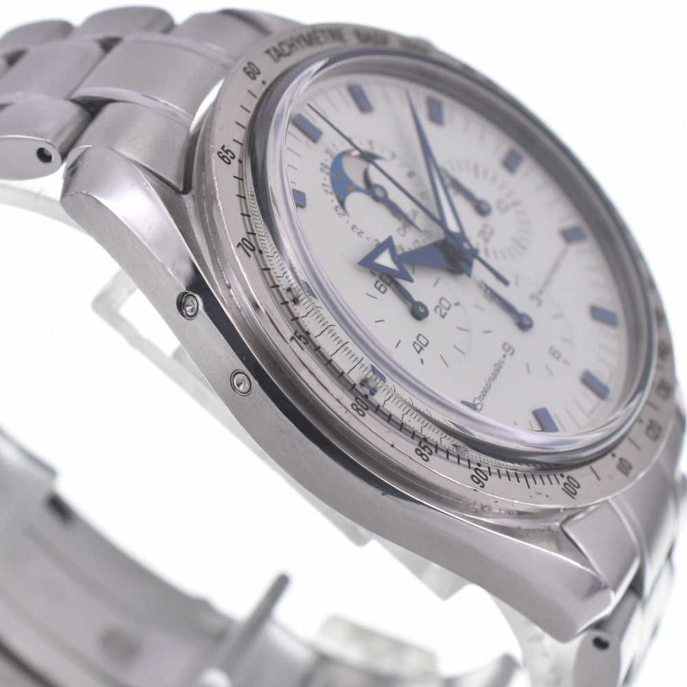 with paper OMEGA Speedmaster Professional Moonphase 3575.20 WG Bezel white Dial Hand Winding Men's
 Watch O#140752