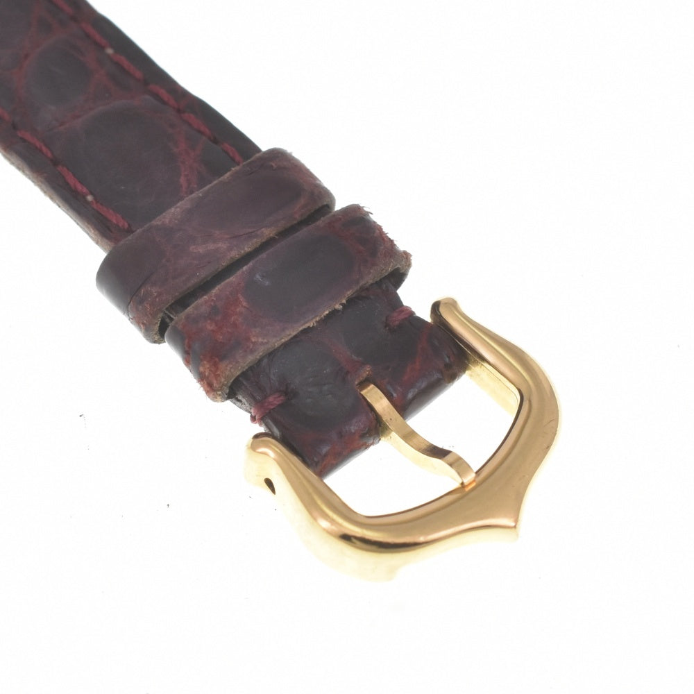 with paper CARTIER Must Colisee SM Vermeil 590002 SV925 (Gold Plated) / Leather Ivory Dial Quartz Ladies
 Watch N#140754