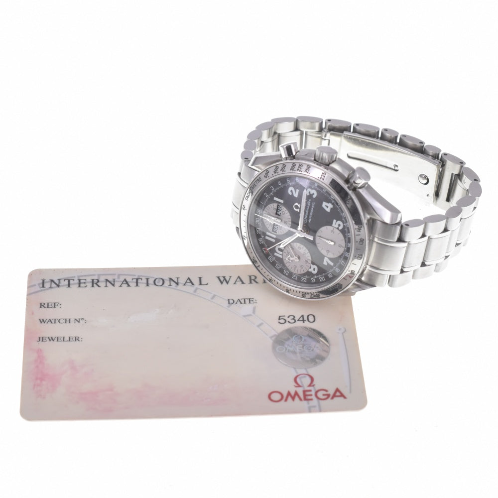 with paper OMEGA Speedmaster 3523.51 Triple calendar Japan only black Dial Automatic Men's
 Watch O#140768