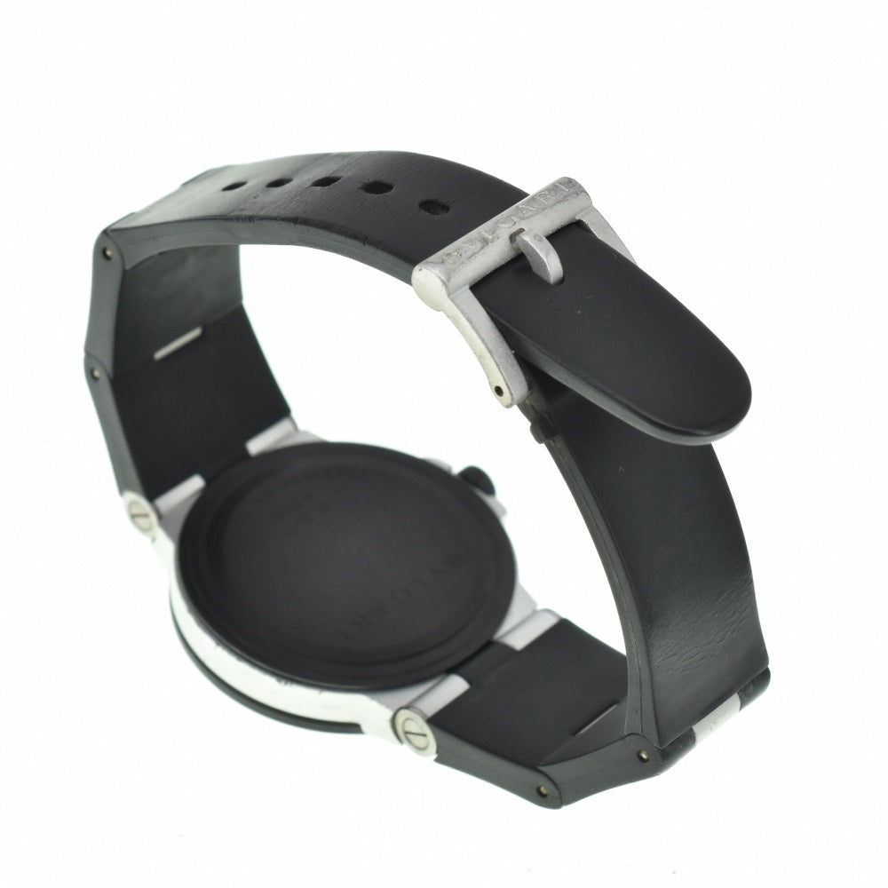 BVLGARI aluminum AL38TA Aluminum / rubber Black carbon Dial Automatic Men's
 Watch N#140770