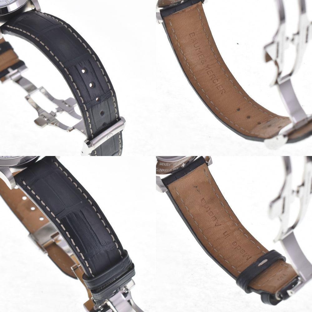 with paper Baume & Mercier Kay Platn M0A10437 Anniversary Model Chronograph Date white Dial Automatic Men's
 Watch O#140777