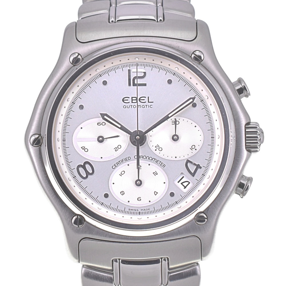 with paper EBEL 1911 Modulor E9137240 Chronograph Date Silver Dial Automatic Men's
 Watch Q#140808