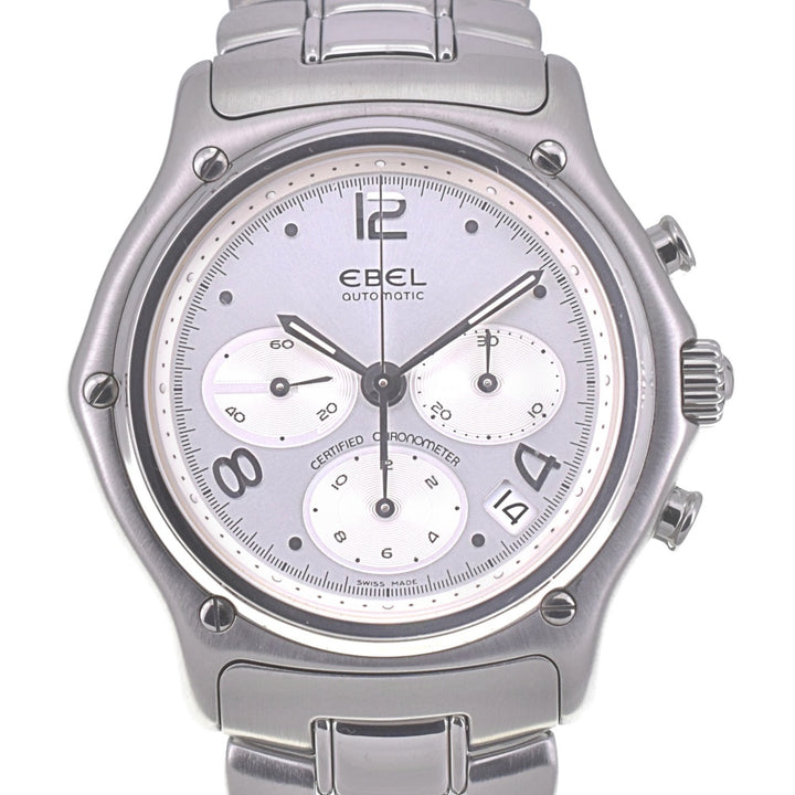 with paper EBEL 1911 Modulor E9137240 Chronograph Date Silver Dial Automatic Men's
 Watch Q#140808