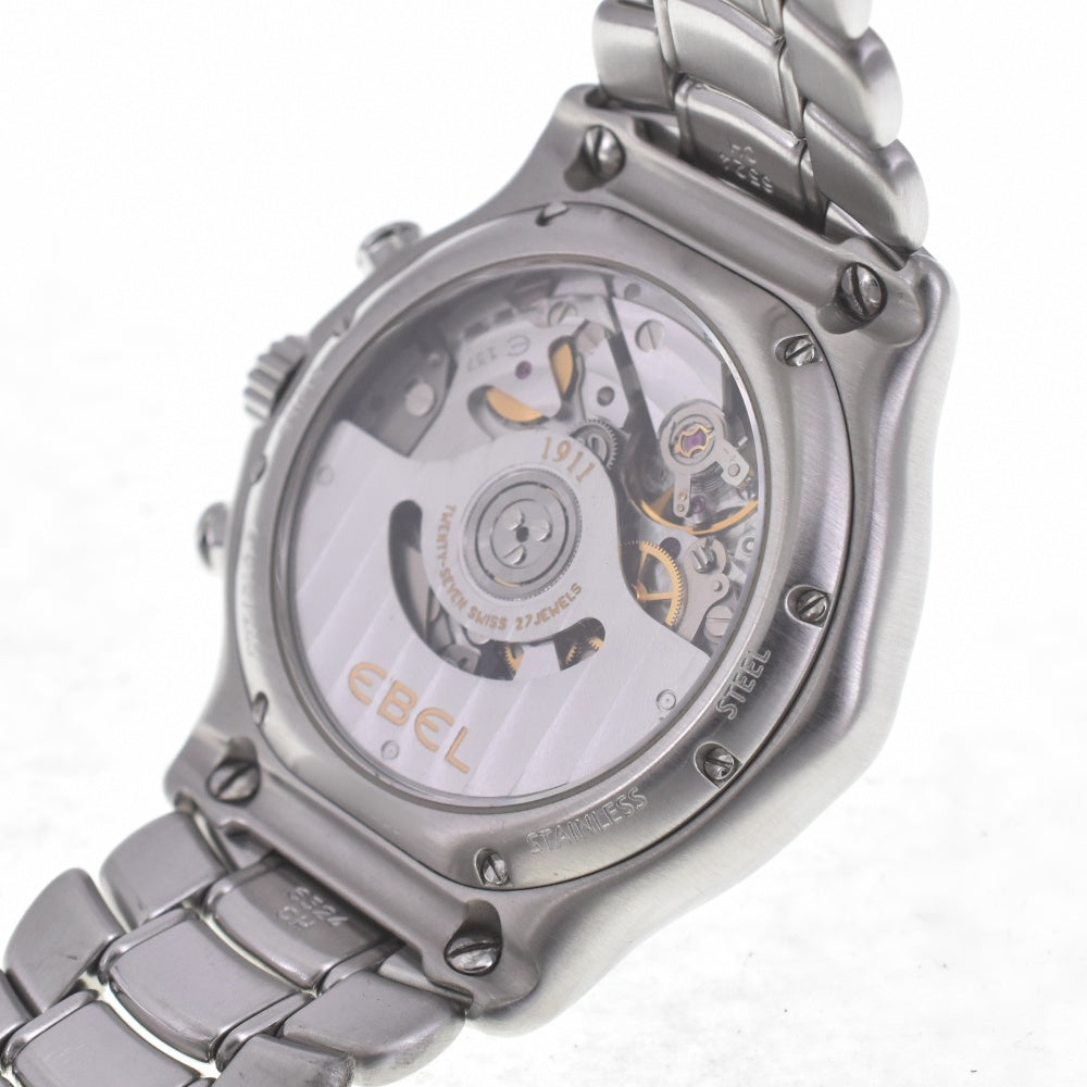 with paper EBEL 1911 Modulor E9137240 Chronograph Date Silver Dial Automatic Men's
 Watch Q#140808