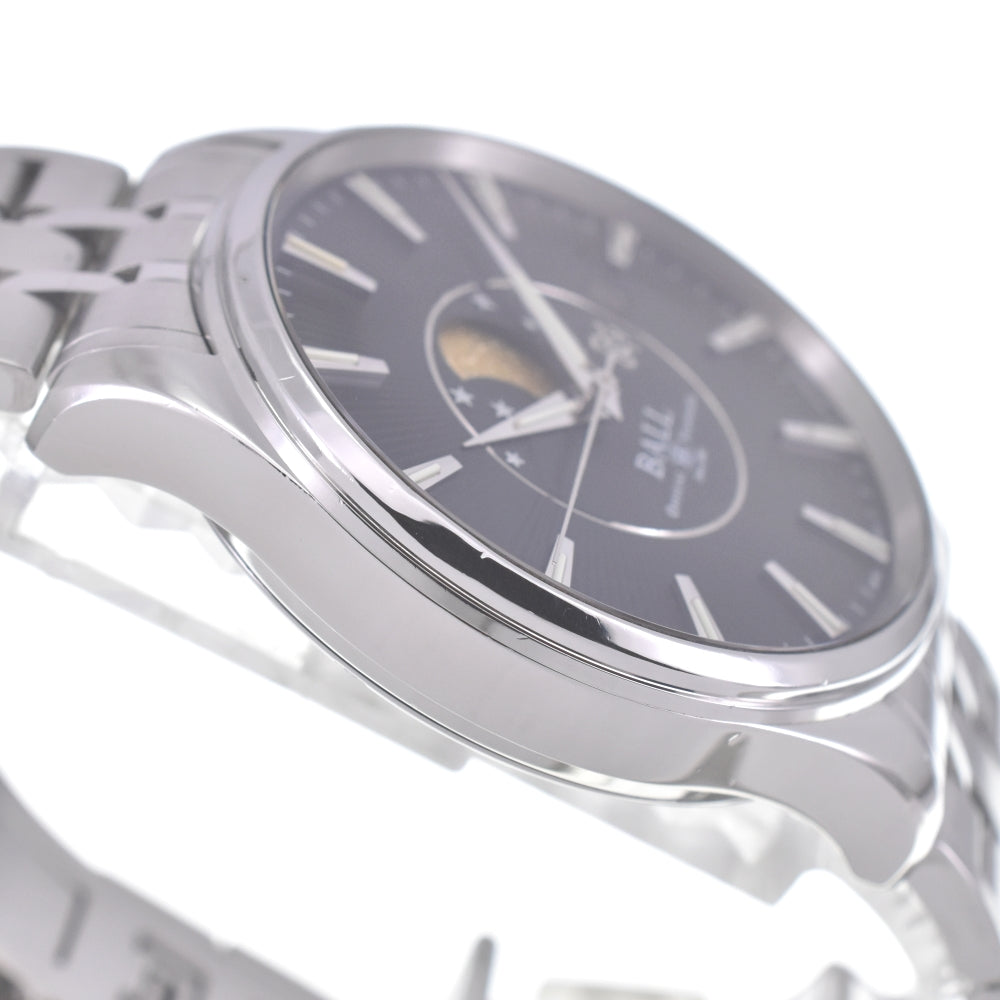 BALLWATCH Train master moon phase NM3082D Date black Dial Automatic Men's
 Watch O#140823