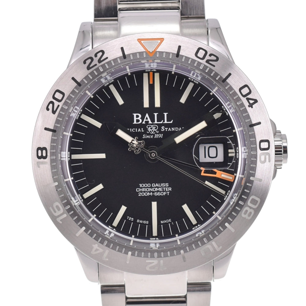 with paper BALLWATCH Engineer III Outlier GMT DG9000B-S1CJ-BK Date chronometer black Dial Automatic Men's
 Watch O#140845