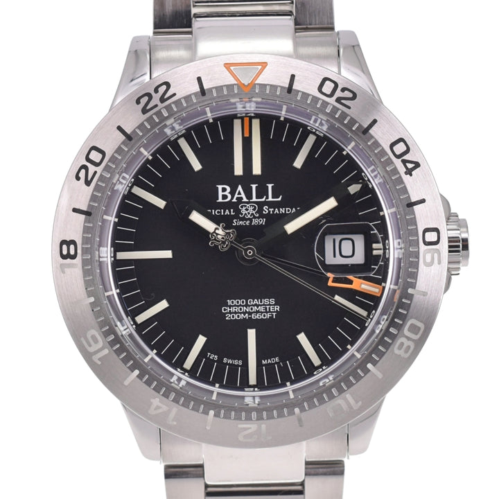 with paper BALLWATCH Engineer III Outlier GMT DG9000B-S1CJ-BK Date chronometer black Dial Automatic Men's
 Watch O#140845