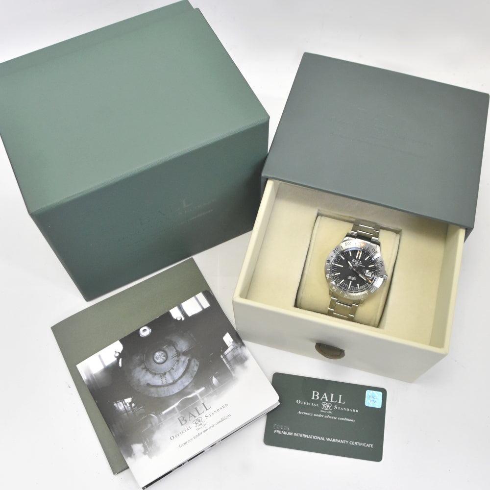 with paper BALLWATCH Engineer III Outlier GMT DG9000B-S1CJ-BK Date chronometer black Dial Automatic Men's
 Watch O#140845