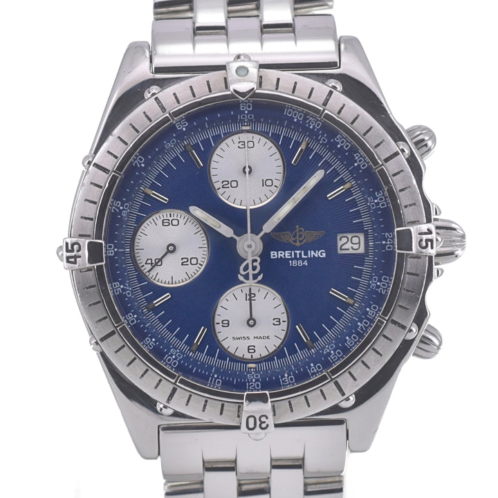 BREITLING Chronomat A13047 Chronograph Date blue Dial Automatic Men's
 Watch P#140877