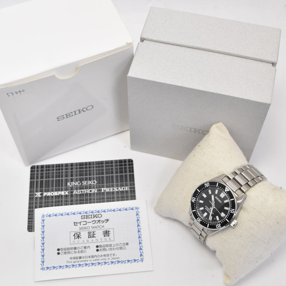 with paper SEIKO Prospex Diver Scuba SBDC197/6R55-00G0 Date black Dial Automatic Men's
 Watch O#140878