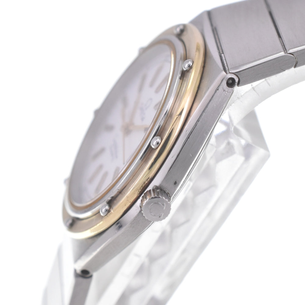 OMEGA Constellation Marine 596.0029 vintage Cal.1380 YG/Stainless Steel white Dial Quartz Ladies
 Watch P#140884