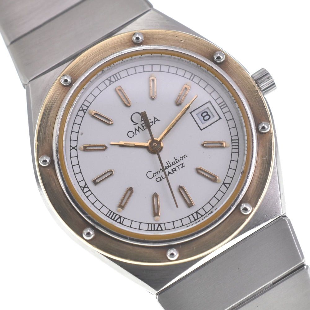 OMEGA Constellation Marine 596.0029 vintage Cal.1380 YG/Stainless Steel white Dial Quartz Ladies
 Watch P#140884