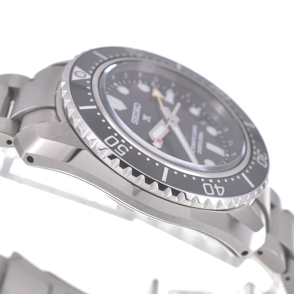 with paper SEIKO Prospex Diver Scuba SBEJ011/6R54-00D0 GMT black Dial Automatic Men's
 Watch O#140893