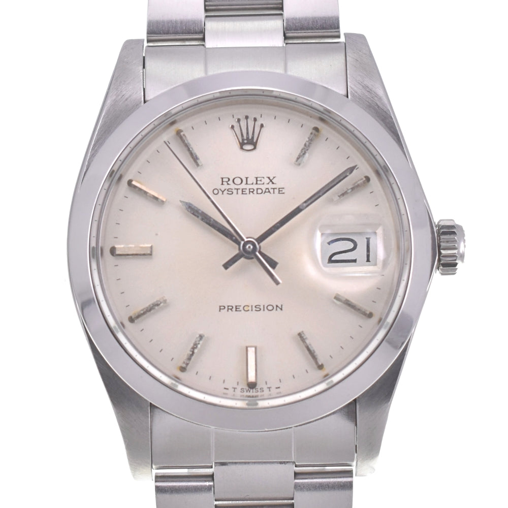 ROLEX Oyster Date Precision 6694 Cal.1225 Silver Dial Hand Winding Men's
 Watch R#140897