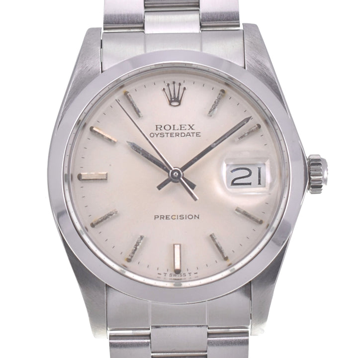 ROLEX Oyster Date Precision 6694 Cal.1225 Silver Dial Hand Winding Men's
 Watch R#140897