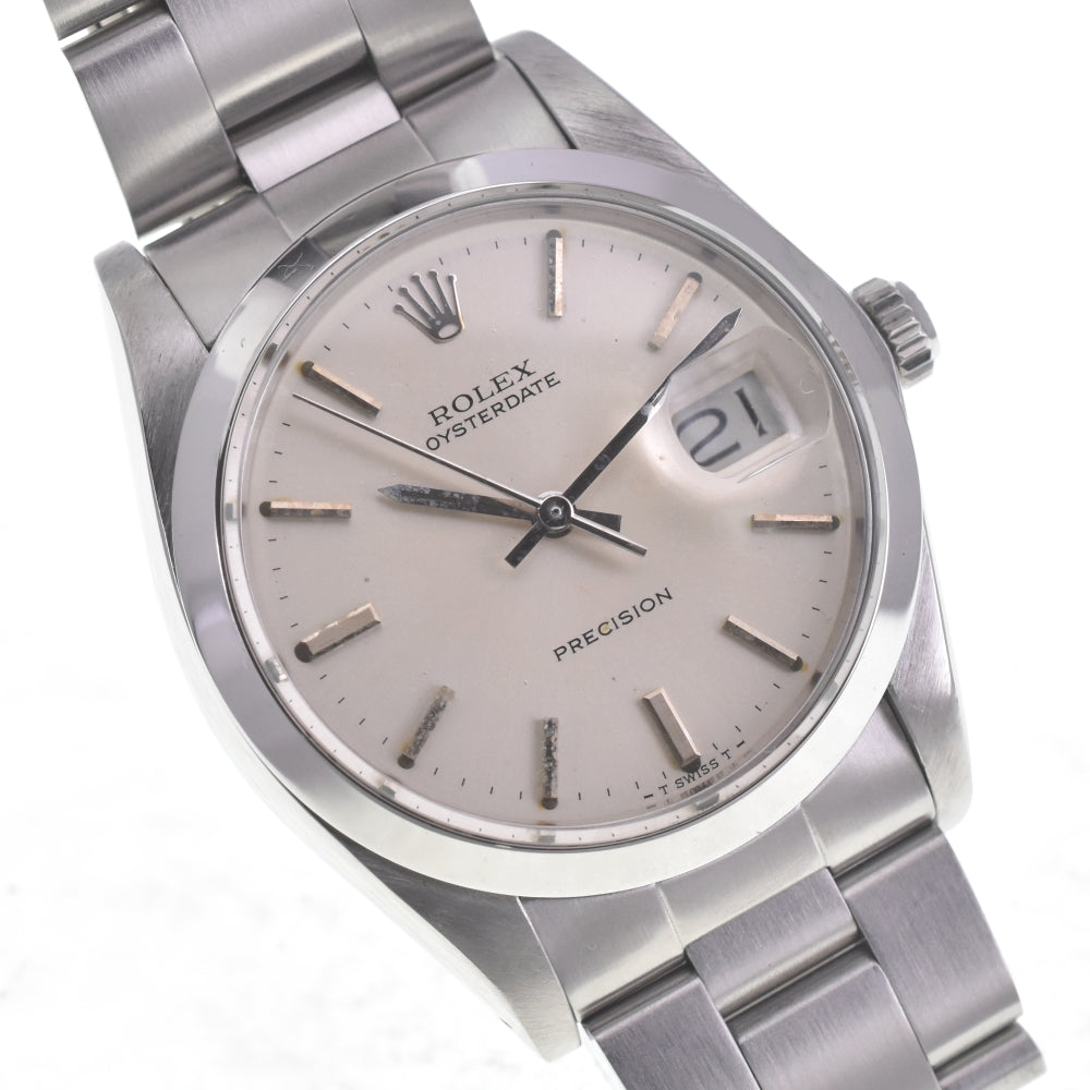ROLEX Oyster Date Precision 6694 Cal.1225 Silver Dial Hand Winding Men's
 Watch R#140897