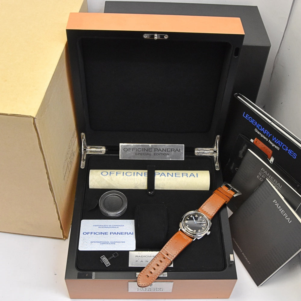 with paper PANERAI Radiomir 1936 PAM00249 special edition black Dial Hand Winding Men's
 Watch Z#140908