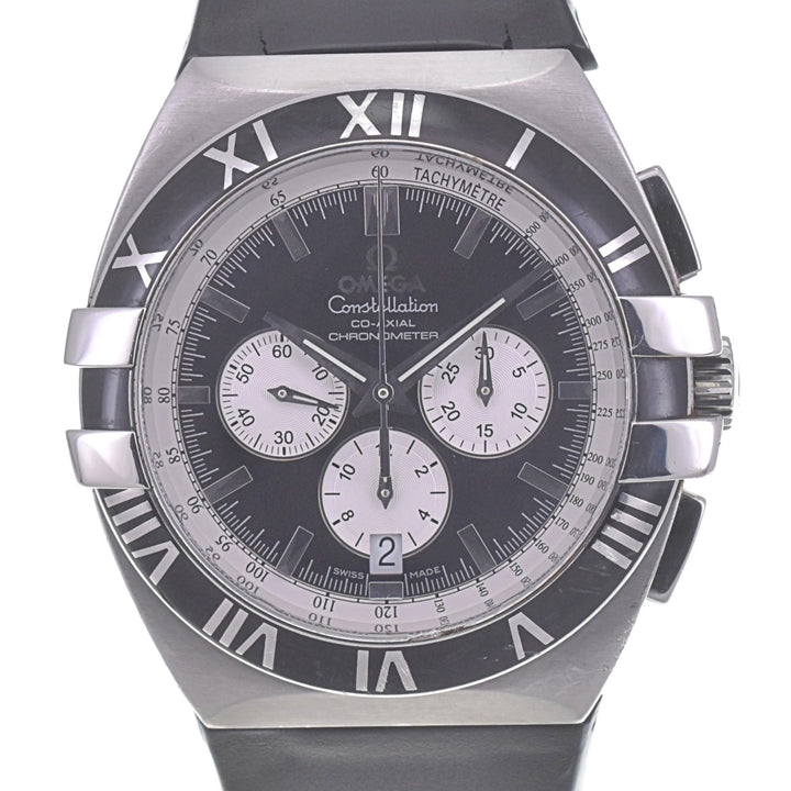 with paper OMEGA Constellation Double Eagle 1819.51.91 Chronograph Date Black / Silver Dial Automatic Men's
 Watch Q#140915