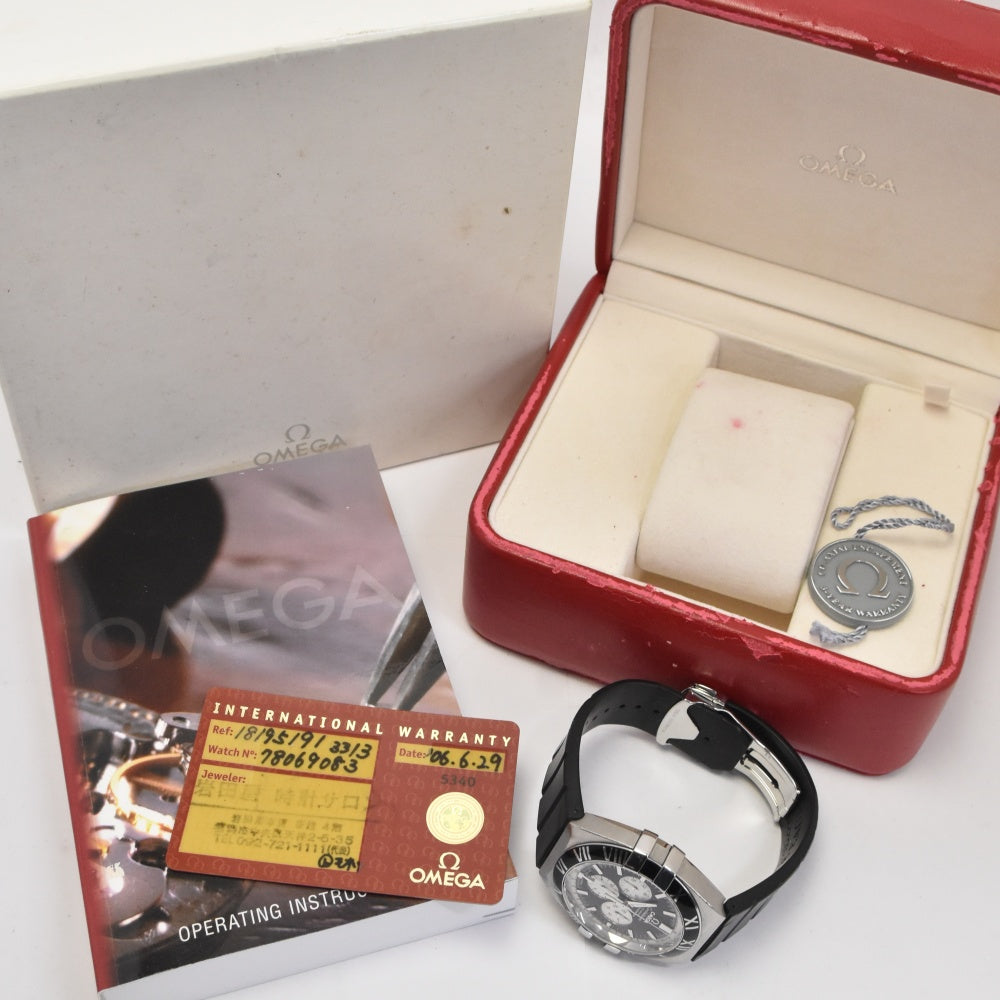 with paper OMEGA Constellation Double Eagle 1819.51.91 Chronograph Date Black / Silver Dial Automatic Men's
 Watch Q#140915