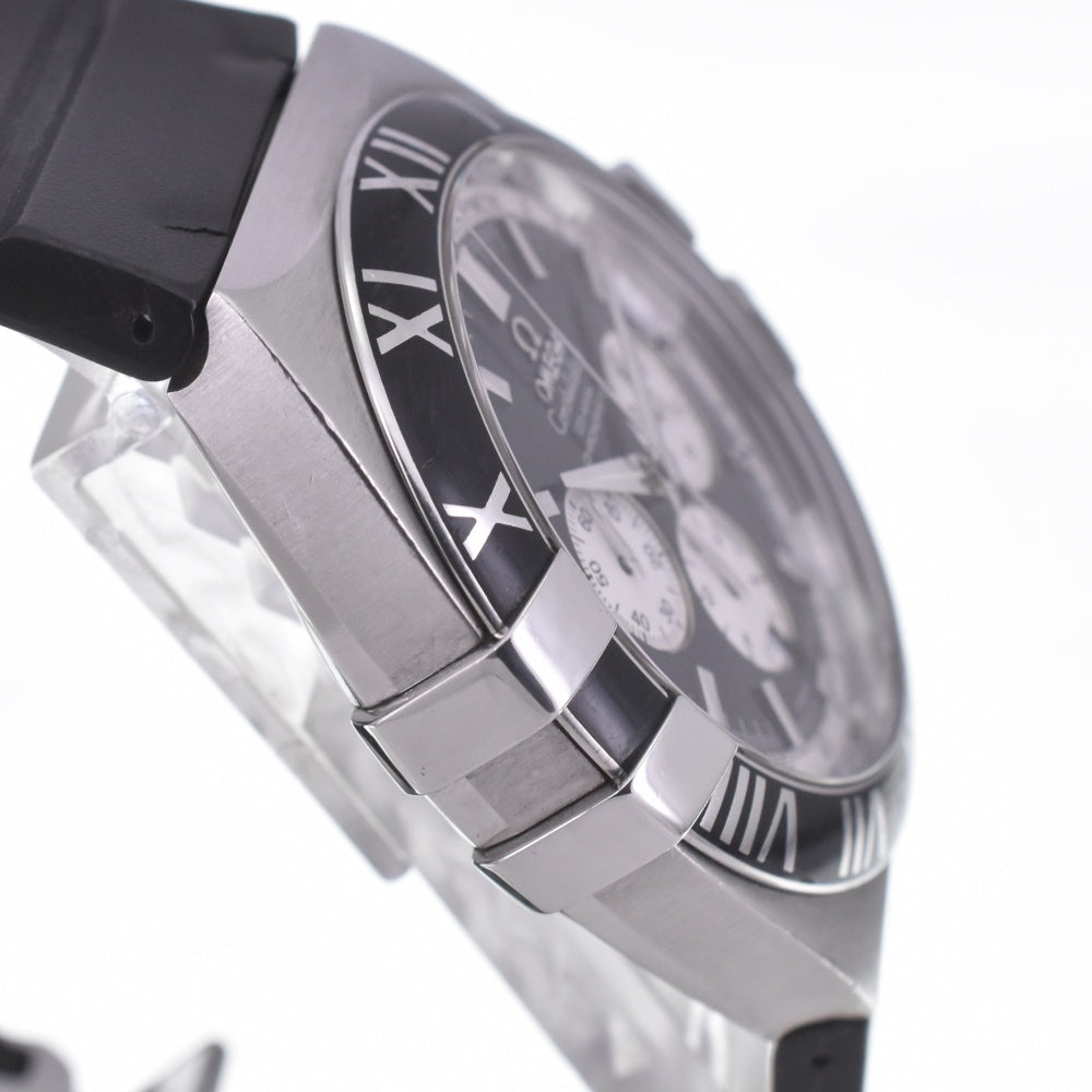 with paper OMEGA Constellation Double Eagle 1819.51.91 Chronograph Date Black / Silver Dial Automatic Men's
 Watch Q#140915