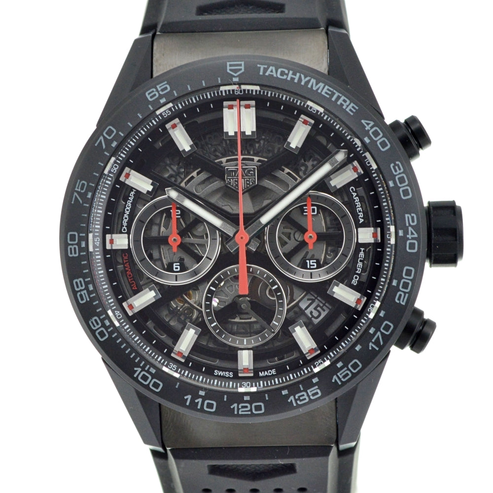 with paper TAG HEUER Carrera Caliber Heuer 02 CBG2090.FT6145 Chronograph black Dial Automatic Men's
 Watch O#140917