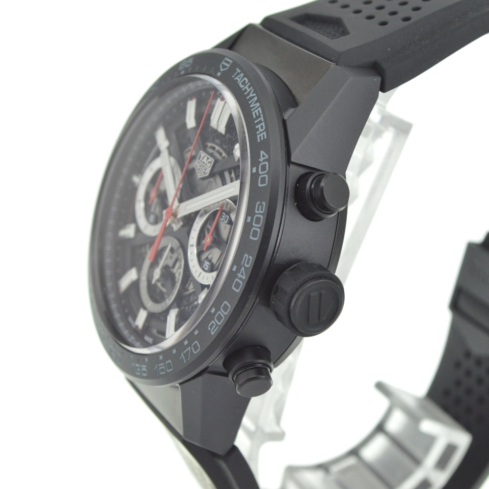 with paper TAG HEUER Carrera Caliber Heuer 02 CBG2090.FT6145 Chronograph black Dial Automatic Men's
 Watch O#140917