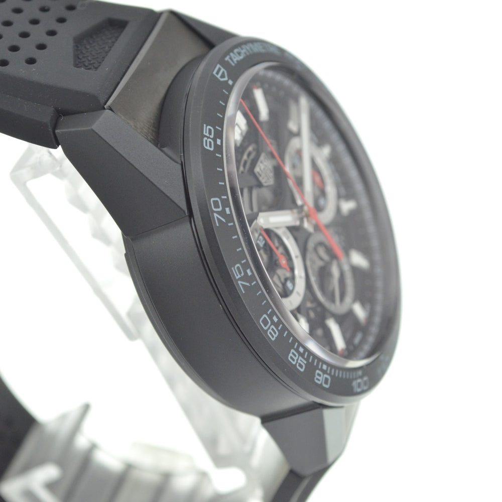 with paper TAG HEUER Carrera Caliber Heuer 02 CBG2090.FT6145 Chronograph black Dial Automatic Men's
 Watch O#140917