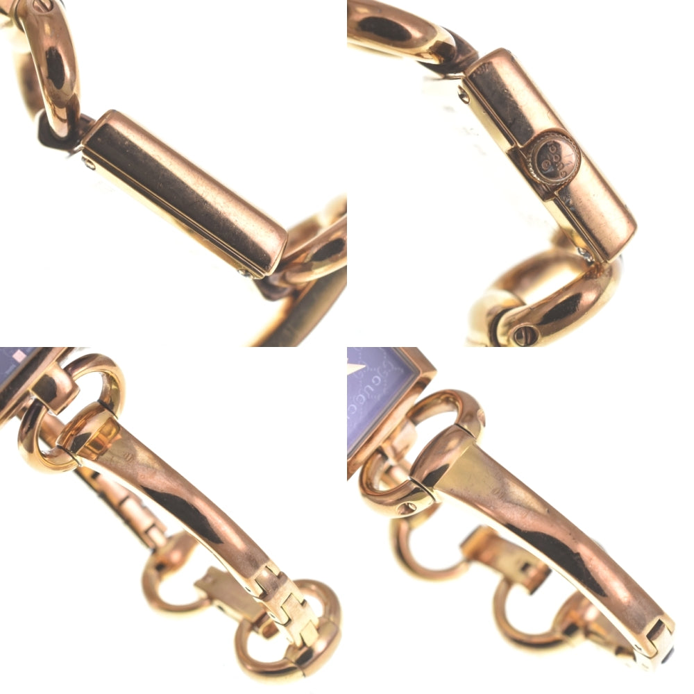 GUCCI 120 Tornavoni Gold Plated black Dial Quartz Ladies
 Watch P#140949