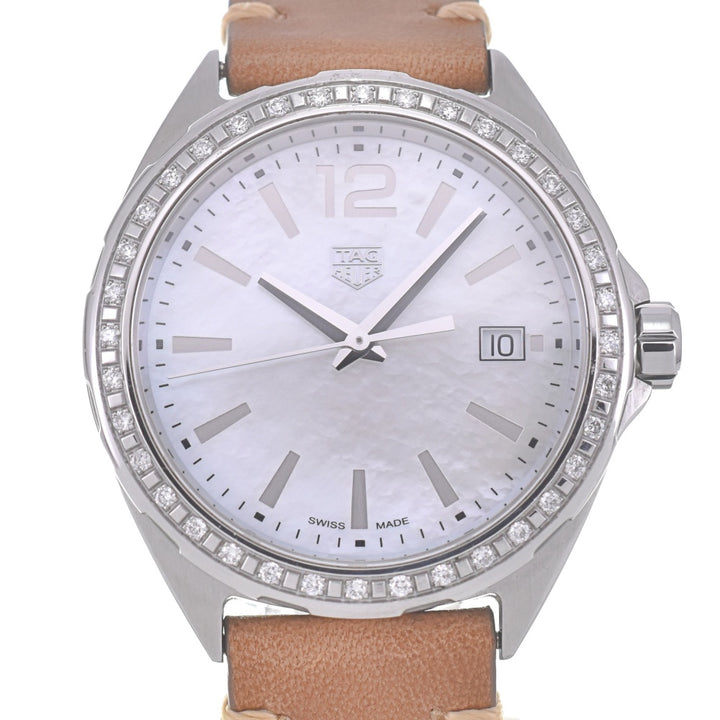 TAG HEUER Formula 1 Lady WBJ131A Diamond bezel 1.4" White shell Dial Quartz Ladies
 Watch P#140977