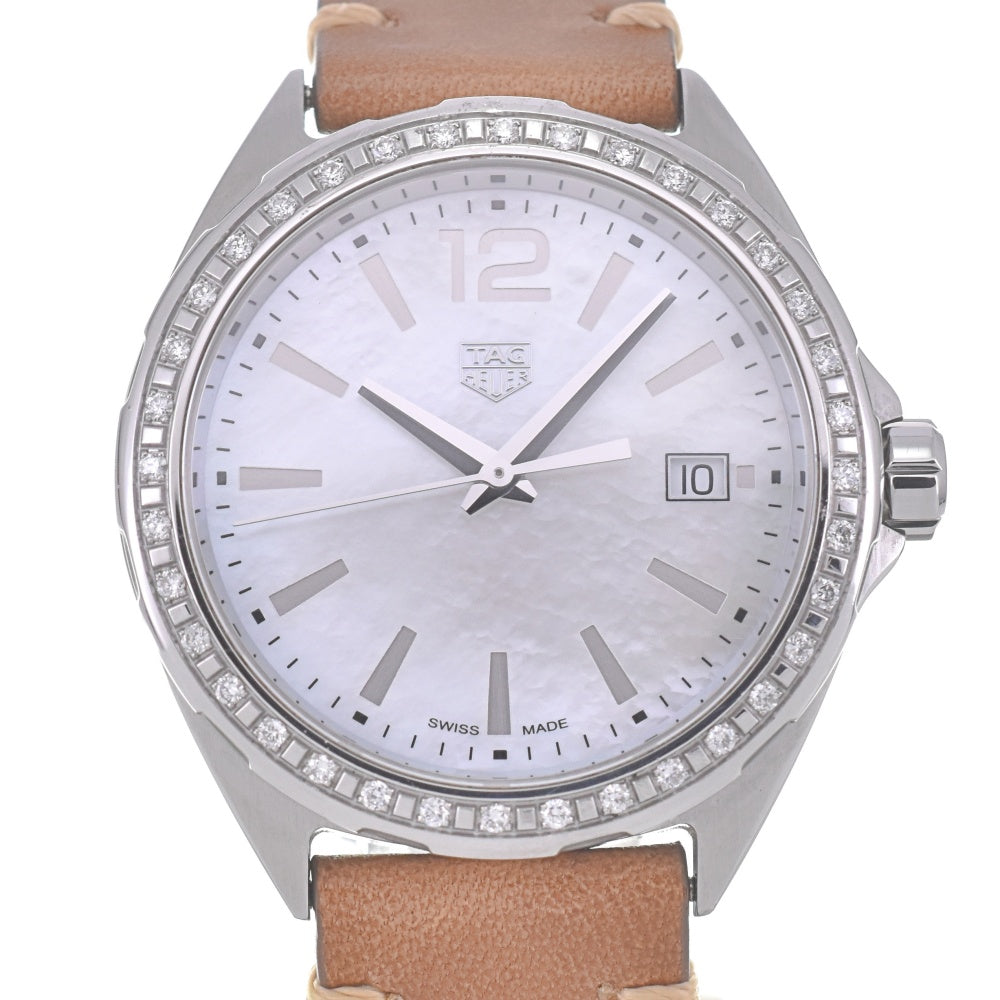 TAG HEUER Formula 1 Lady WBJ131A Diamond bezel 1.4" White shell Dial Quartz Ladies
 Watch P#140977