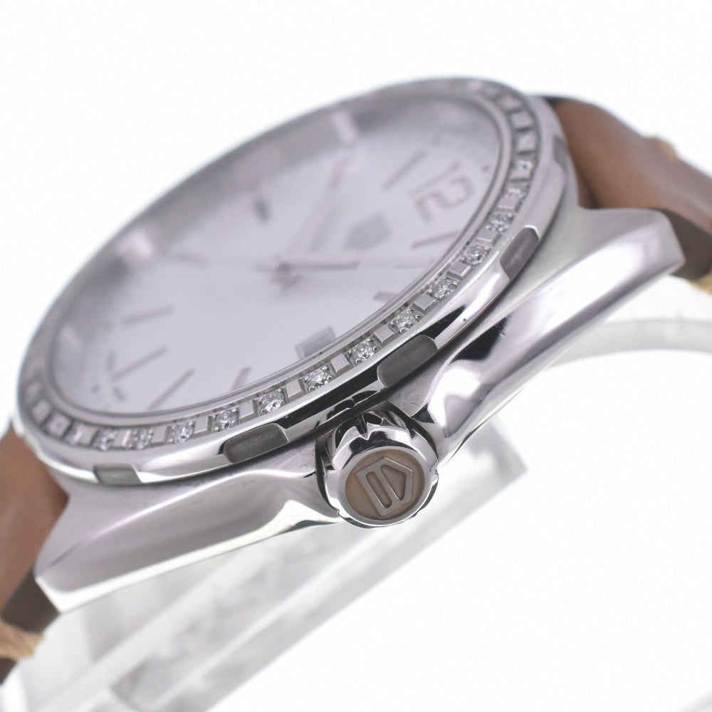 TAG HEUER Formula 1 Lady WBJ131A Diamond bezel 1.4" White shell Dial Quartz Ladies
 Watch P#140977