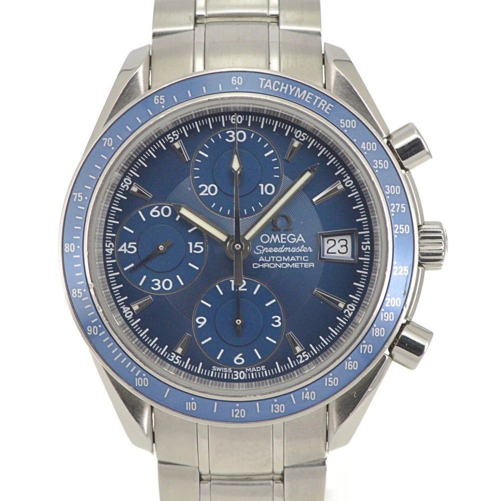 OMEGA Speedmaster 3212.80 Chronograph Date blue Dial Automatic Men's
 Watch Q#140997